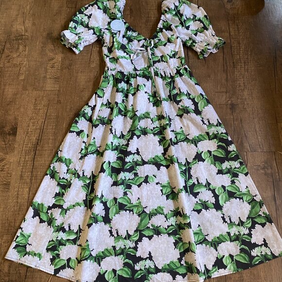 Hill House Home The Ophelia Dress  Night Bloom, New, Size MED - Picture 4 of 11